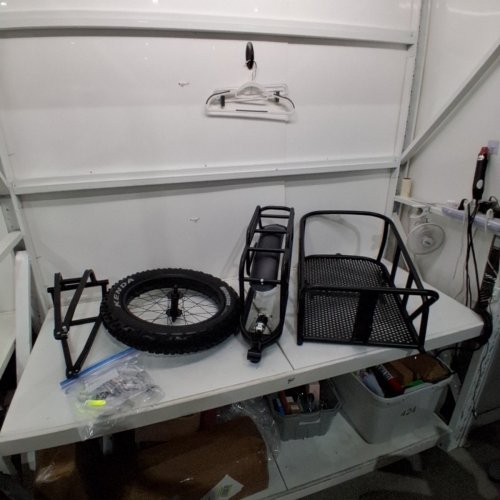 HEAVY DUTY QUICK RELEASE BICYCLE CARGO WAGON TRAILER - 70LBS MAX/ 78.7" X 18.7" X 27.3" - BLACK (MODEL: CT90C) image 3