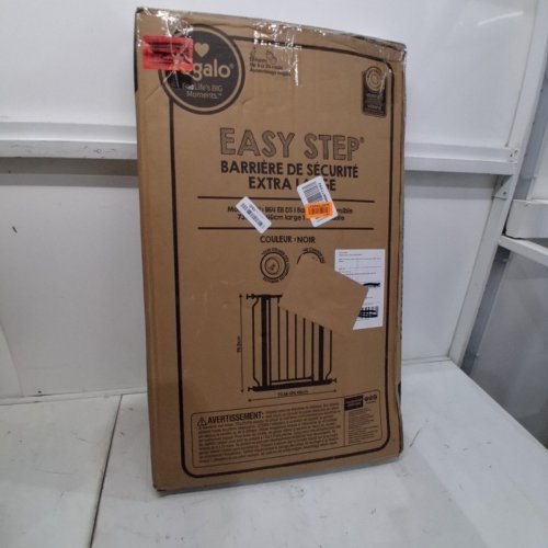 REGALO EASY STEP EXTRA WIDE SAFETY GATE - 29 - 49" X 30" - BLACK (MODEL: 1164 EB DS) image 4