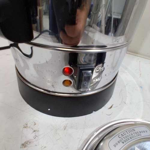 NUTRICHEF WATER BOILER AND HOT WATER DISPENSER - 8L - 19" X 9" X 9" - SILVER - (MODEL: NCSTKTL8L) image 2