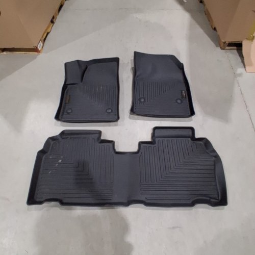3PC BESTEVMOD ALL WEATHER FLOOR MATS, ANTI-SLIP 3D PATTERN WATERPROOF - COMPATIBLE WITH 2023-2025 CHEVY BLAZER EV/CADILLAC LYRIQ AND HONDA PROLOGUE image 2