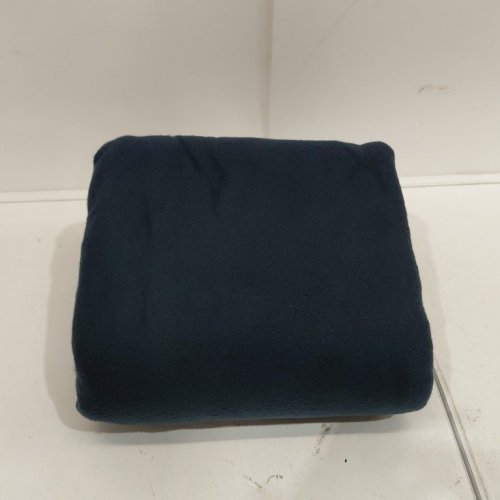 MAINSTAYS BEDDING BLANKET - DOUBLE/QUEEN 86" X 86" - DARK NAVY image 3