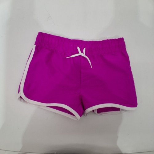 GIRL'S GEORGE DRAWSTRING SHORTS - MEDIUM (7-8) - MAGENTA image 2