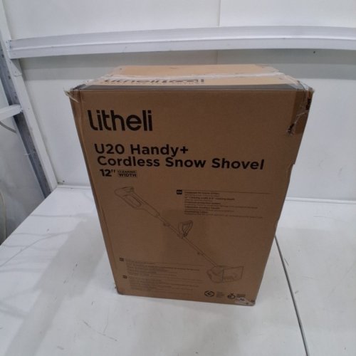 LITHELI U20 LIGHTWEIGHT CORDLESS BATTER OPERATED SNOW THROWER - 12" - 20V 4AH - ORANGE/BLACK/GREY (MODEL: U20SS01-0A110 / EGT090040) image 5