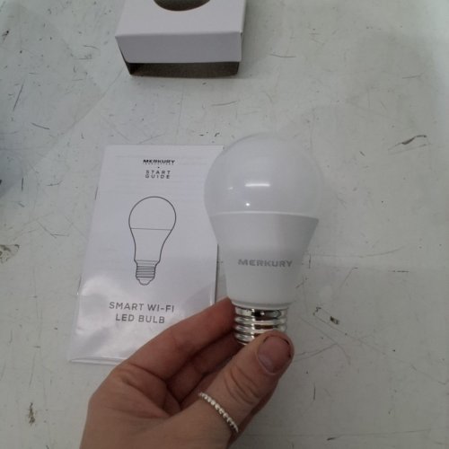 MERKURY INNOVATIONS A19 SMART LIGHT BULB, 60W DIMMABLE WHITE LED, REQUIRES 2.4GHZ WIFI image 3