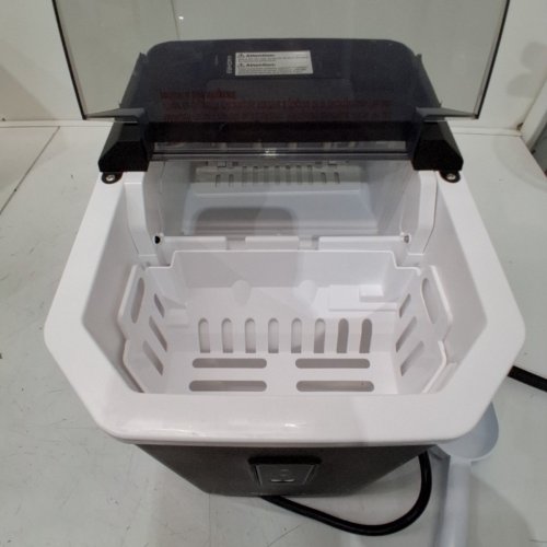 EUHOMY COUNTERTOP ICE MAKER MACHINE WITH HANDLE BASKET AND SCOOP -1.2L - MAKES 26LB/DAY - BLACK (MODEL: IM011-BBL-CAEH) image 6