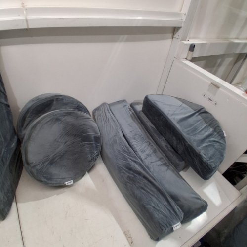 14PC LUNIX MODULAR WASHABLE PLAYCOUCH / FORT BUILDER - 55" - GREY (MODEL: LX15) image 7