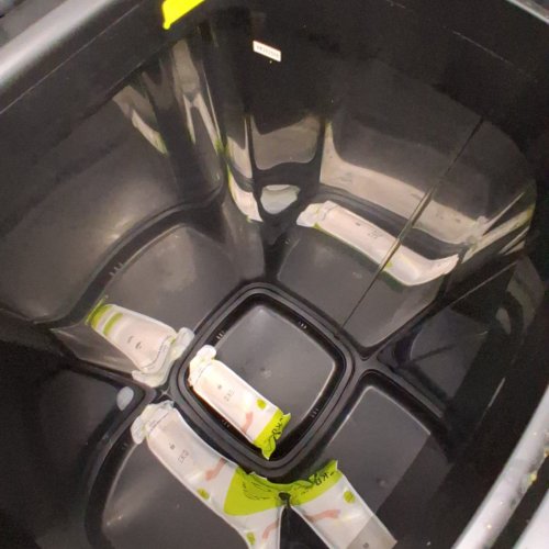 EKO MIRAGE MOTION SENSOR TRASH CAN - 80L - MATTE BLACK - (MODEL: EK9578) image 6