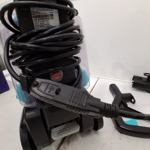BISSELL POWERCLEAN TURBOBRUSH PET UPRIGHT CARPET CLEANER, POWERFUL & LIGHTWEIGHT - 120V - BLUE (MODEL: 3938C) image 2