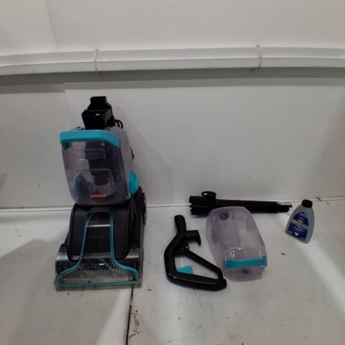 BISSELL POWERCLEAN TURBOBRUSH PET UPRIGHT CARPET CLEANER, POWERFUL & LIGHTWEIGHT - 120V - BLUE (MODEL: 3938C) image 3