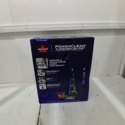 BISSELL POWERCLEAN TURBOBRUSH PET UPRIGHT CARPET CLEANER, POWERFUL & LIGHTWEIGHT - 120V - BLUE (MODEL: 3938C) image 6