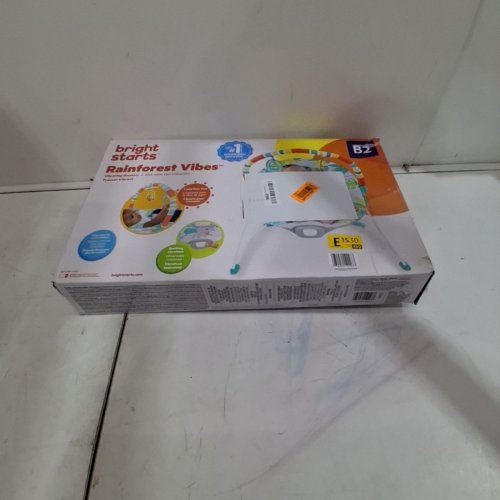 BABY BRIGHT STARTS NO SLIP BOUNCER SOOTHING VIBRATIONS INFANT SEAT - RAINFOREST VIBES - MULTICOLOUR - (MODEL: 12227-ES) image 6