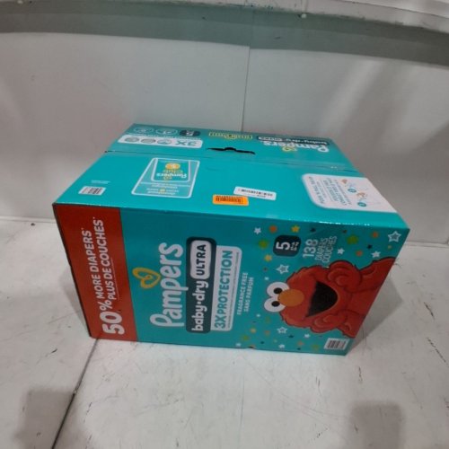 138PK PAMPERS BABY DRY ULTRA DIAPERS - SIZE 5 (20-37LBS) - SESAME STREET image 3