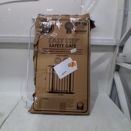 REGALO EASY-STEP METAL WALK-THROUGH SAFETY GATE, 30" X 29'' - 38.5'' - WHITE (MODEL: 1160DS) image 5