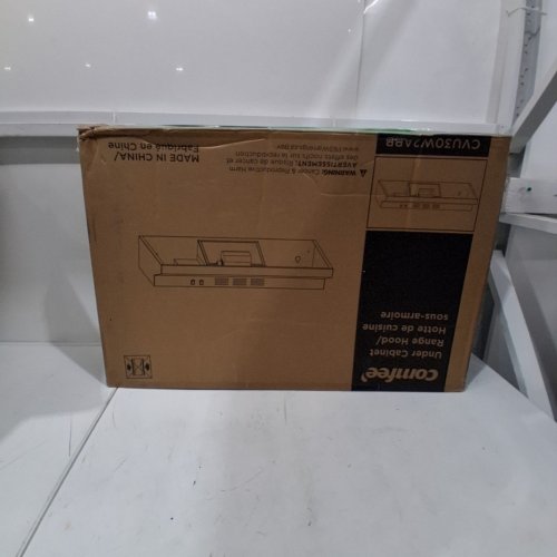 COMFEE SLIM DUCTLESS UNDER CABINET RANGE HOOD - 30" -BLACK (MODEL:CVU30W2ABB) image 3