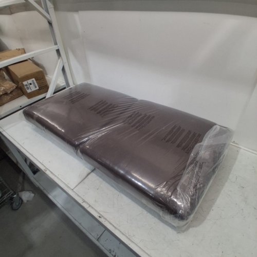 2PK COUCH SEAT CUSHIONS - 23" X 22" X 5" - BROWN LEATHER image 4