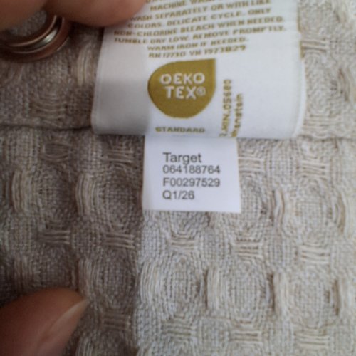 THRESHOLD GROMMET TOP SHOWER CURTAIN - 70" X 71" - BEIGE (MODEL: 064188764) image 2