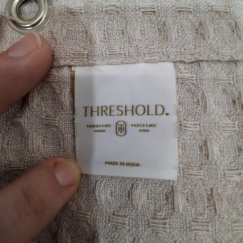 THRESHOLD GROMMET TOP SHOWER CURTAIN - 70" X 71" - BEIGE (MODEL: 064188764) image 3