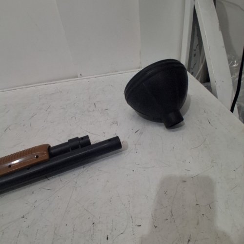 THE REDNECK PLUNGER "THE POO IS THRU" TOILET PLUNGER - 6" X 32.8" - BLACK/BROWN (MODEL: 101724795) image 3