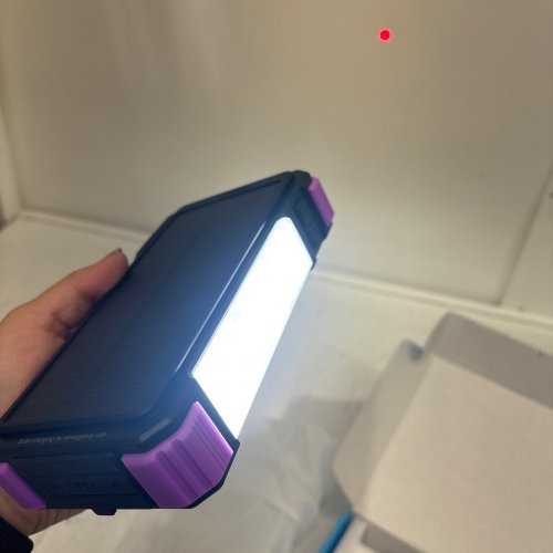 BLAVOR SOLAR POWER CHARGING POWER BANK WITH BUILT-IN CABLES AND WIRELESS CHARGING - 20000 MAH, 20W FAST CHARGING - PURPLE (MODEL: PN-W39) image 2