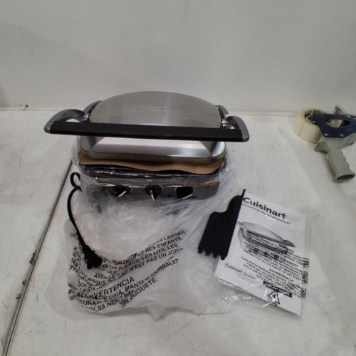 CUISINART PANINI PRESS AND GRILL 5-IN-1 GRIDDLER - SILVER (MODEL:GR-4NP1) image 3