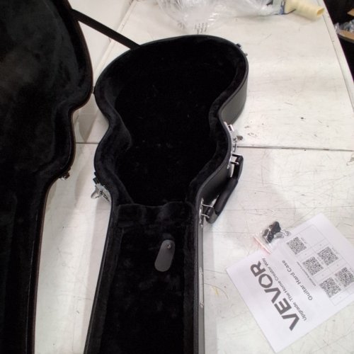 WATER-RESISTANT GOURD-SHAPED GUITAR HARD CASE - 41.34" /FOR 39" GUITAR - BLACK (MODEL: HL-39A) image 5