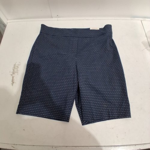 IYLA WOMENS CLASSIC FIT PULL ON SHORTS - XL - BLUE image 2