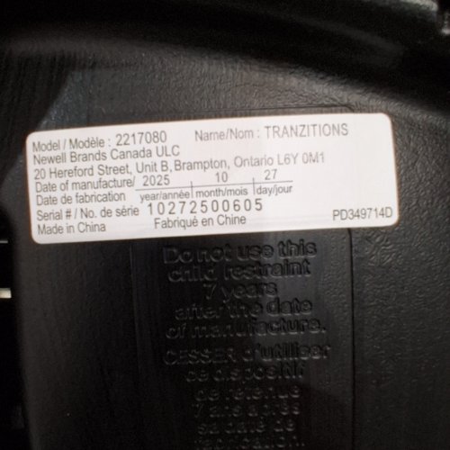 GRACO TRANZITIONS 3-IN-1 LIGHTWEIGHT ADJUSTABLE HEIGHT HARNESS BOOSTER CAR SEAT WITH CUP HOLDERS - 100LB MAX - PURPLE (MODEL: 2217080) image 2