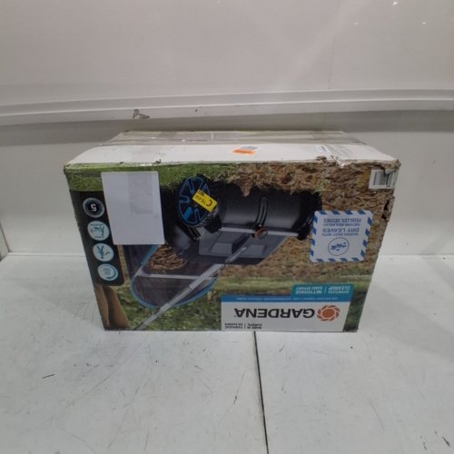 GARDENA LEAF AND LAWN COLLECTOR, PUSH OPERATED HEIGHT ADJUSTABLE - BLACK/BLUE (MODEL: 3565) image 7