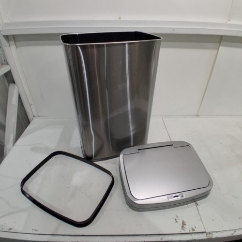 NINESTARS ORIGINAL TOUCHLESS AUTOMATIC MOTION SENSOR TRACH CAN - 13 GALLON - SILVER (MODEL: DZT-50-28SL) image 3