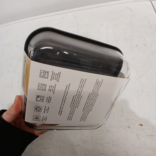 MAINSTAYS GLASS FOOD STORAGE CONTAINER - 1.1 L - CLEAR WITH GRAY LID (MODEL: FCA-13) image 6