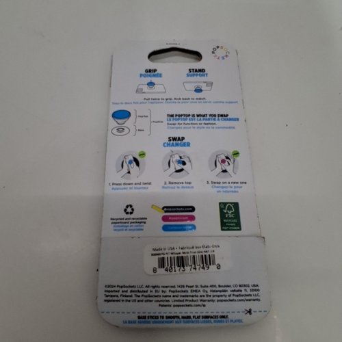 POPSOCKETS ADHESIVE PHONE GRIP AND STAND WITH SWAPPABLE TOP - WHISPER MOTH image 3