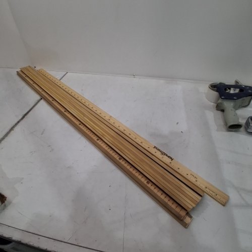 10PK WOOD RULERS WITH ¼” DIVISIONS- 12" - BROWN image 2