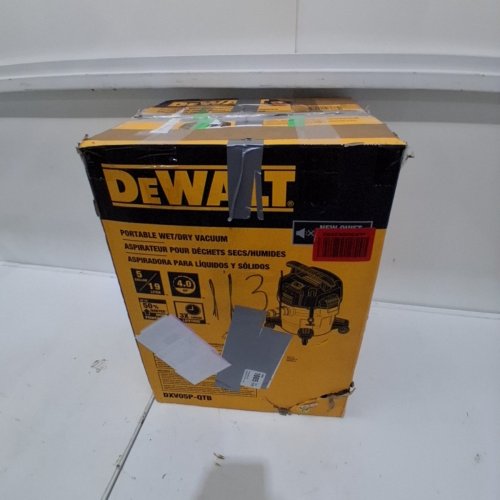 DEWALT POLY WET/DRY VAC SHOP VACUUMS WITH ATTACHMENTS - 1-7/8" HOSE - 4 PEAK HP - 5 GALLON - YELLOW (MODEL: DXV05P) image 5
