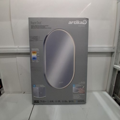 ARTIKA ROYCE OVAL LED MIRROR WITH INTEGRATED DEFOGGER - 20"x32"- WHITE - (MODEL : 16711618) image 4