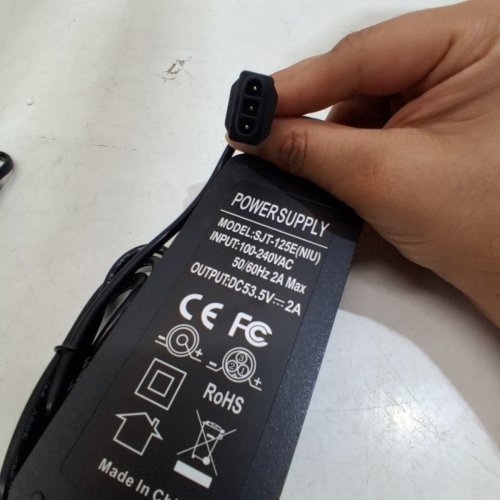 2PC ELECTRIC SCOOTER POWER SUPPLY - 5V - 2AMP -BLACK (MODEL: SJT-125E(NIU)) image 3