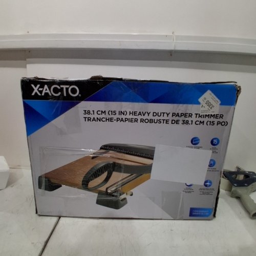 X-ACTO HEAVY-DUTY PAPER TRIMMER - 15" CUTTING LENGTH - BLACK/WOOD (MODEL: EPI26315) image 4