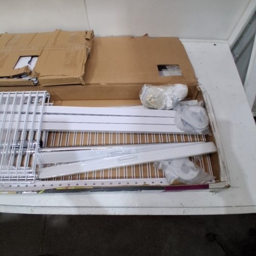 RUBBERMAID CONFIGURATIONS 4FT-8FT DELUXE CUSTOM CLOSET KIT, TITANIUM - 3H89 image 3