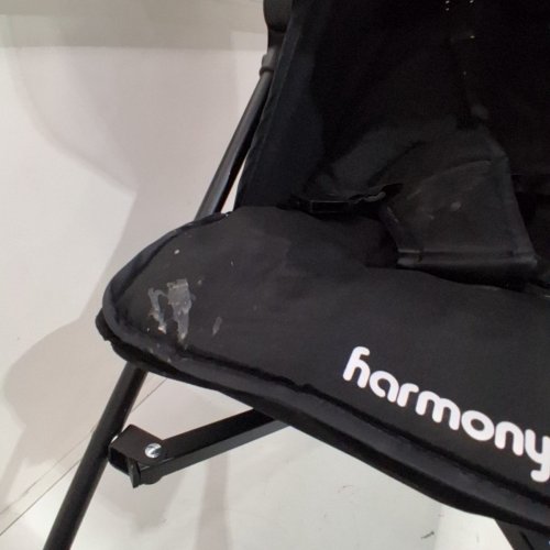 HARMONY ASPIRE DELUXE FOLD UMBRELLA SWIVEL WHEEL STROLLER - 50LBS MAX - BLACK (MODEL: 0701007BLK) image 3