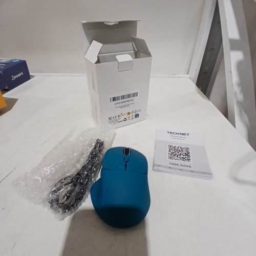 TECKNET WIRELESS MOUSE COMPUTER MOUSE 3 ADJUSTABLE DPI SILENT MOUSE WITH USB A RECEIVER AND BLUETOOTH FUNCTION - BLUE (MODEL: RK-MS076) image 3