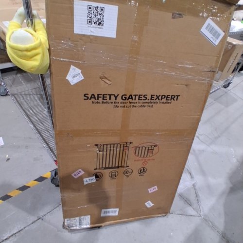 BAVNNRO 51" EXTRA TALL DOORWAY FITTING SAFETY GATE 30" - 41" WIDE - WHITE (MODEL: HYGXTH022X3) image 5