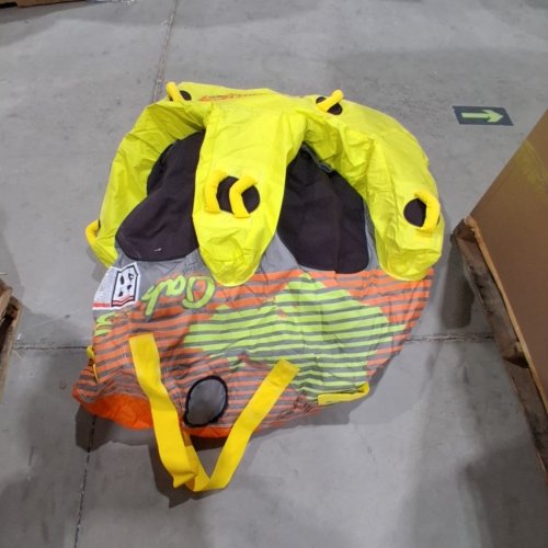 SWONDER 3 PERSON TOWABLE BOATING TUBE - 81" X 69" - YELLOW/ORANGE (MODEL : OAHU 3) image 2