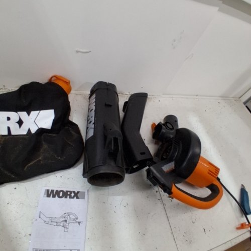 WORX TRIVAC 3-IN-ONE BLOWER/MULCHER/VACUUM WITH METAL IMPELLER AND COLLECTION BAG - 12AMP - 120V (MODEL: WG509) image 5