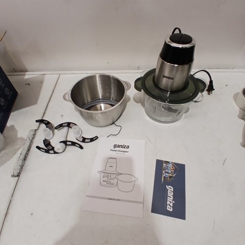 GANIZA ELECTRIC CHOPPER FOOD PROCESSOR WITH MEAT GRINDER & VEGGIE CHOPPER (MODEL: GC10) image 3