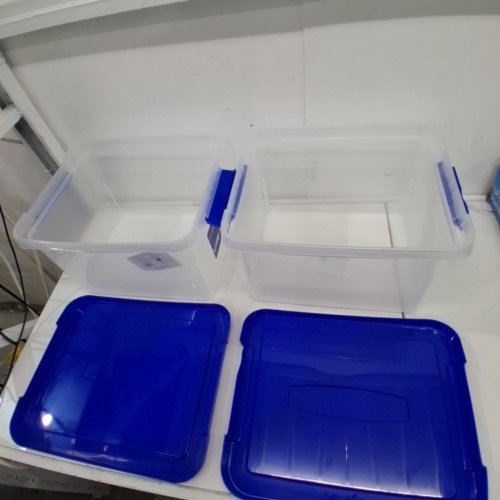 2PK BANKERS BOX HEAVY DUTY LONG PLASTIC LETTER/LEGAL FILE BOX - 29 LITRES - BLUE (MODEL: CRC00862) image 2