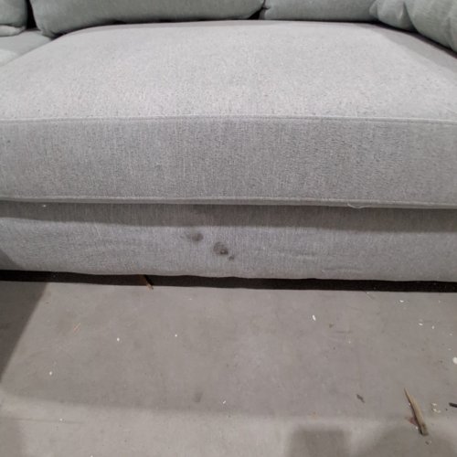 MODERN LINEN FABRIC REVERSIBLE L-SOFA - GREY image 3
