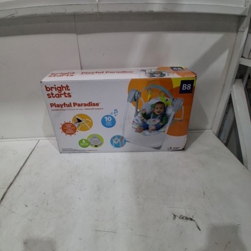 BRIGHT STARTS PLAYFUL PARADISE AUTOMATIC BABY SWING WITH MUSIC - MULTI COLOR (MODEL: 13069-MEES / 01185) image 6