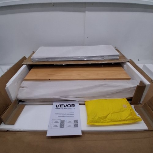 VEVOR WASHER DRYER COUNTERTOP WOODEN WASHER AND DRYER COUNTERTOP - 54" X 27" - OAK (MODEL: C240329S-02) image 2