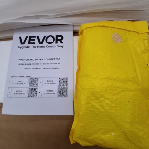 VEVOR WASHER DRYER COUNTERTOP WOODEN WASHER AND DRYER COUNTERTOP - 54" X 27" - OAK (MODEL: C240329S-02) image 3