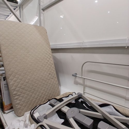 MEICHYUN BABY BASSINET BEDSIDE SLEEPER FOR BABY WITH WHEELS AND STORAGE BASKET - 35.6" X 21" X 32" - BEIGE (MODEL:WW001) image 4