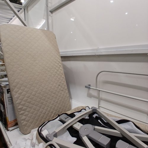 MEICHYUN BABY BASSINET BEDSIDE SLEEPER FOR BABY WITH WHEELS AND STORAGE BASKET - 35.6" X 21" X 32" - BEIGE (MODEL:WW001) image 5